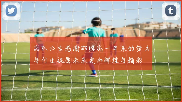 离队公告感谢邵镤亮一年来的努力与付出祝愿未来更加辉煌与精彩